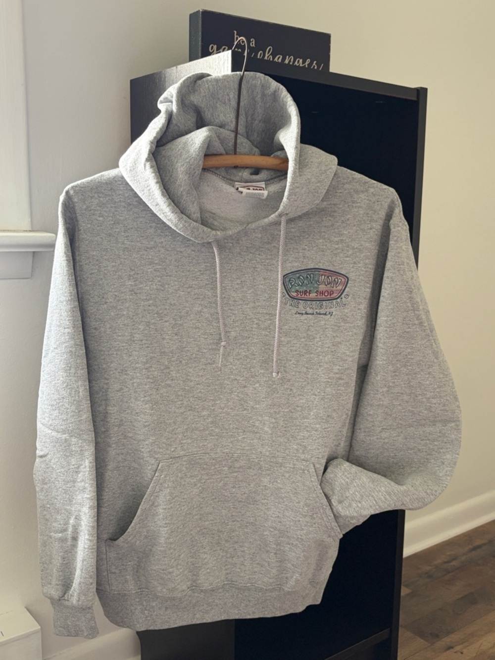 Ron Jon Gray Pullover Hoodie with Surf Shop Logo